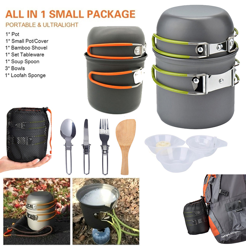 Camping Cooking Knife Set - Nowy Garnek Kempingowy Przenośny Zestaw Outdoorowy