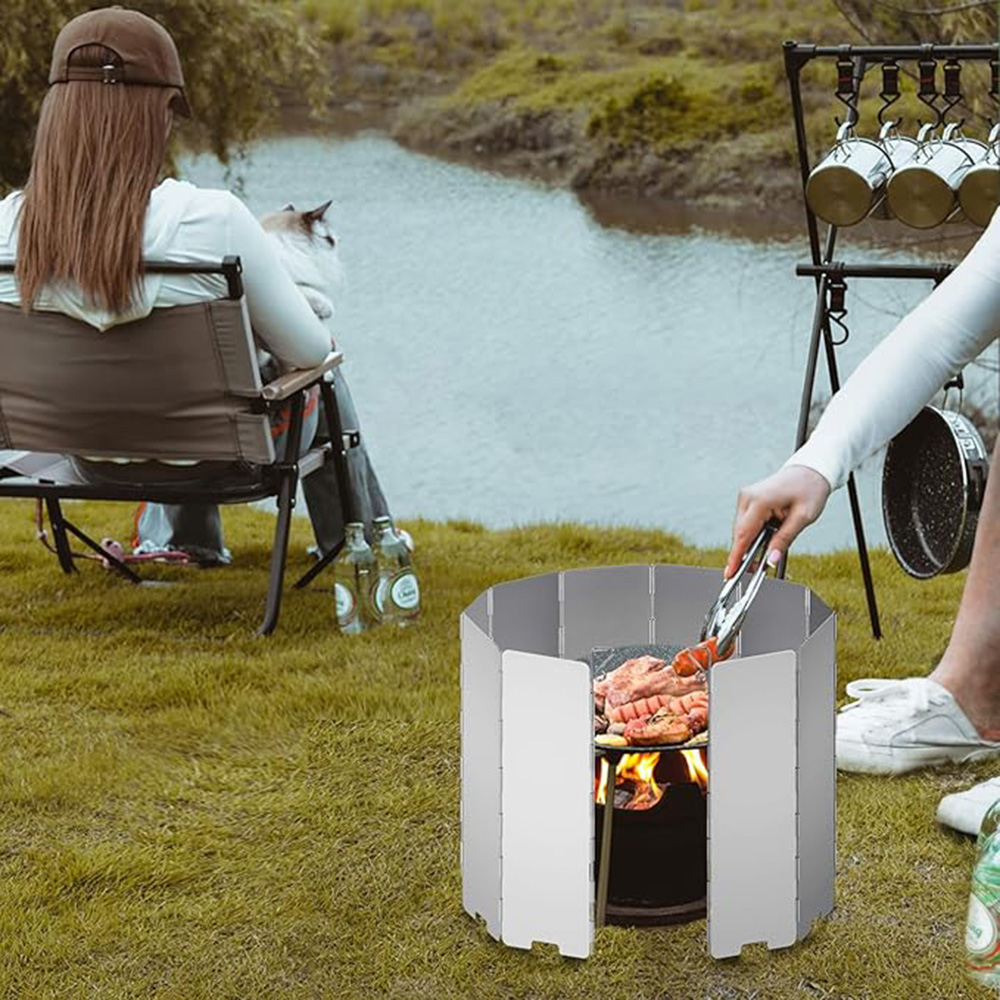 Camping Cooking Windscreen - Osłona przeciwwiatrowa do kuchenki turystycznej składana