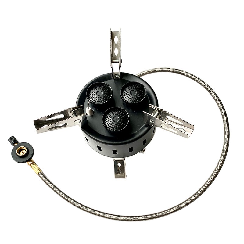 Camping Cooking Gas Stove Portable Tool - Przenośna 3-palnikowa kuchenka gazowa na butan,