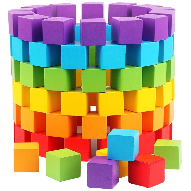 Fire Starter Cube - 30 sztuk/partia 2X2CM Drewniane Kolorowe Kostki