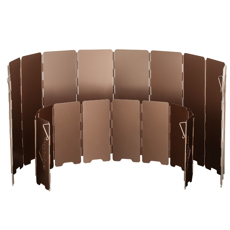 Camping Cooking Windscreen - 10-płytowa składana kuchenka gazowa kempingowa w