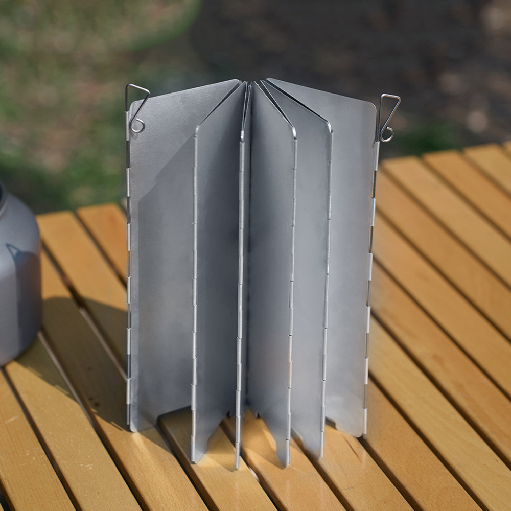 10-częściowy składany parawan  – Camping Cooking Windscreen recenzja i cena