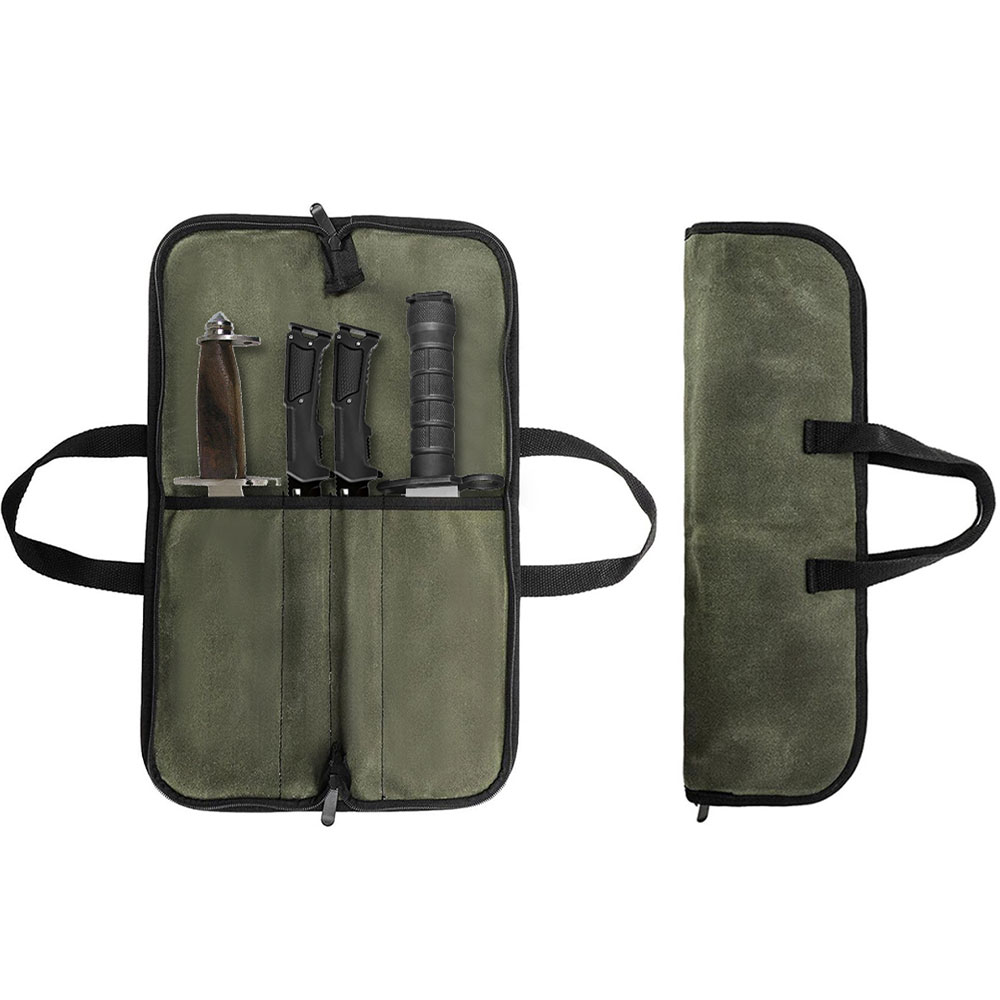 Torba na noże z woskowanego pł – Camping Cooking Knife recenzja i cena