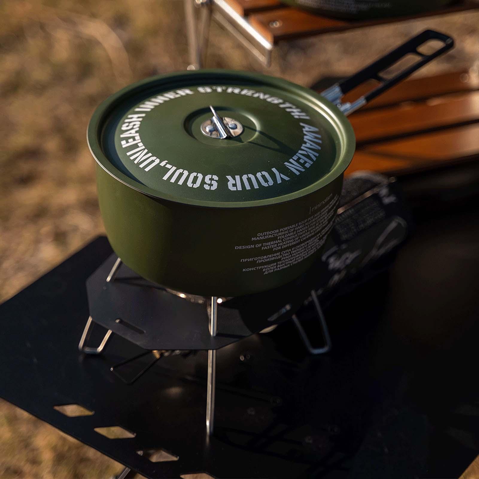 Zestaw naczyń kempingowych Pat – Camping Cooking Set Detachable Handle recenzja i cena
