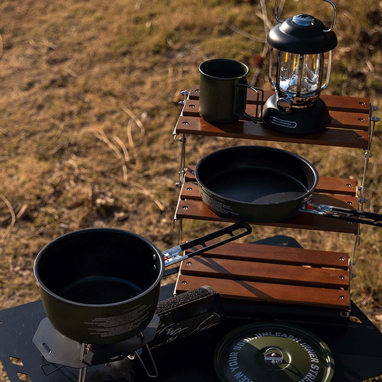 Zestaw naczyń kempingowych Pat – Camping Cooking Set Detachable Handle recenzja i cena