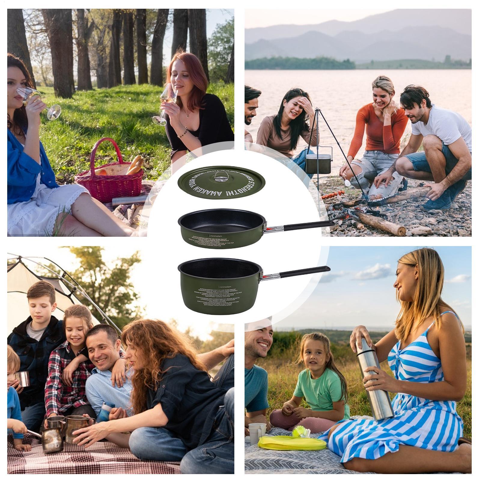 Zestaw naczyń kempingowych Pat – Camping Cooking Set Detachable Handle recenzja i cena