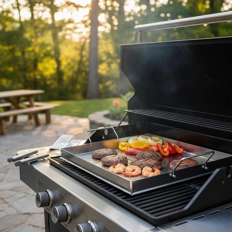 Uniwersalna płaska płyta grill – Camping Cooking Grill recenzja i cena