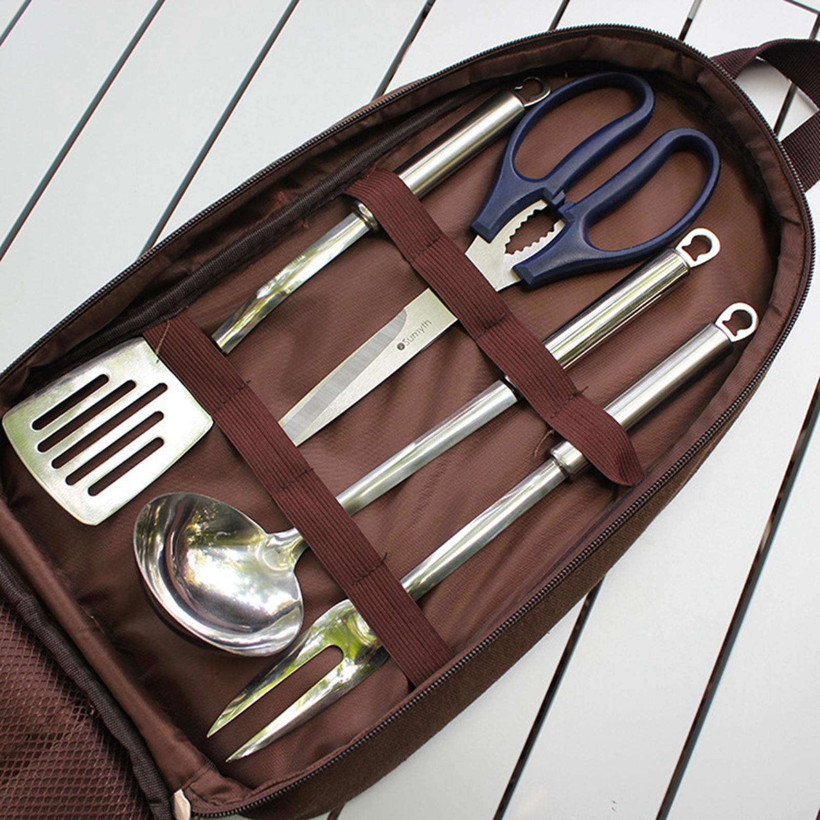 7-częściowy zestaw przyborów k – Camping Cooking Knife Set recenzja i cena