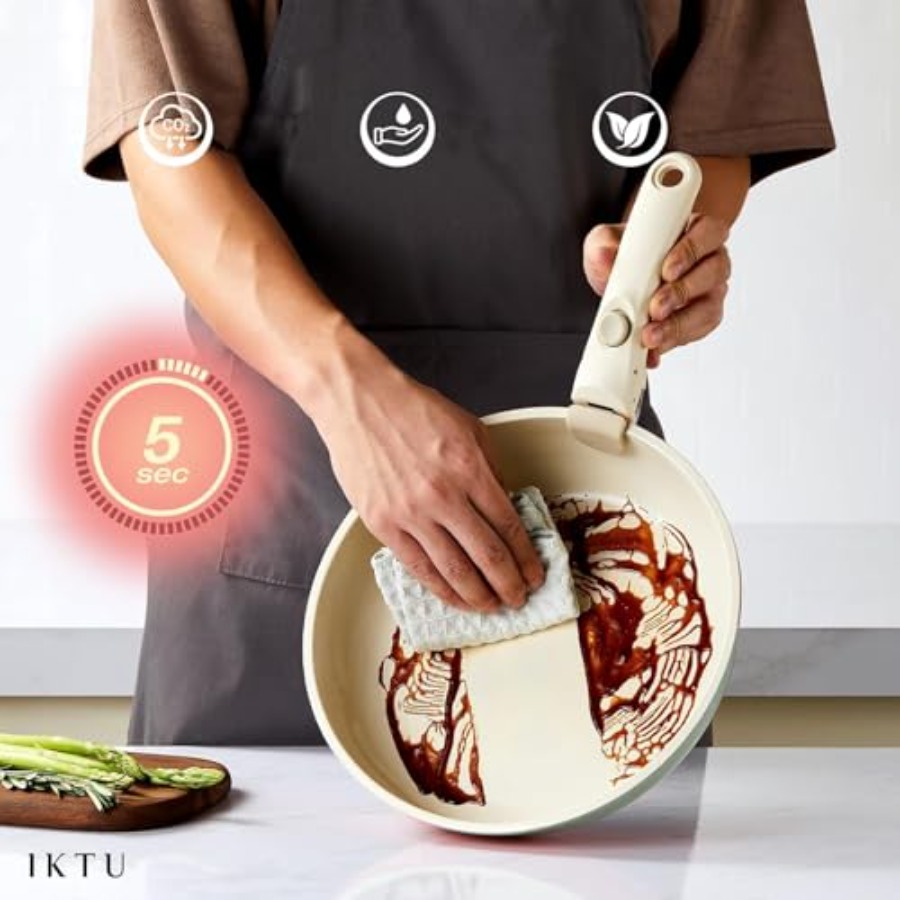 Ceramiczny Zestaw Garnków i Pa – Camping Cooking Set Detachable Handle recenzja i cena