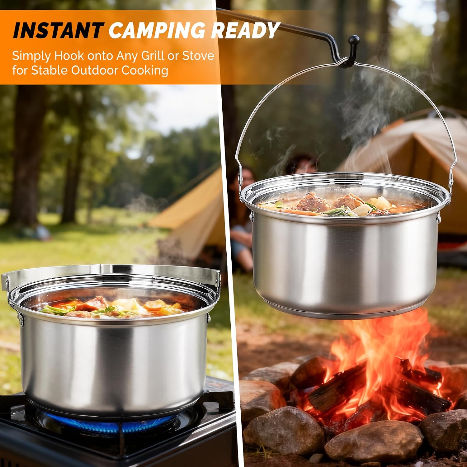 6-częściowy zestaw naczyń kuch – Camping Cooking Bag recenzja i cena