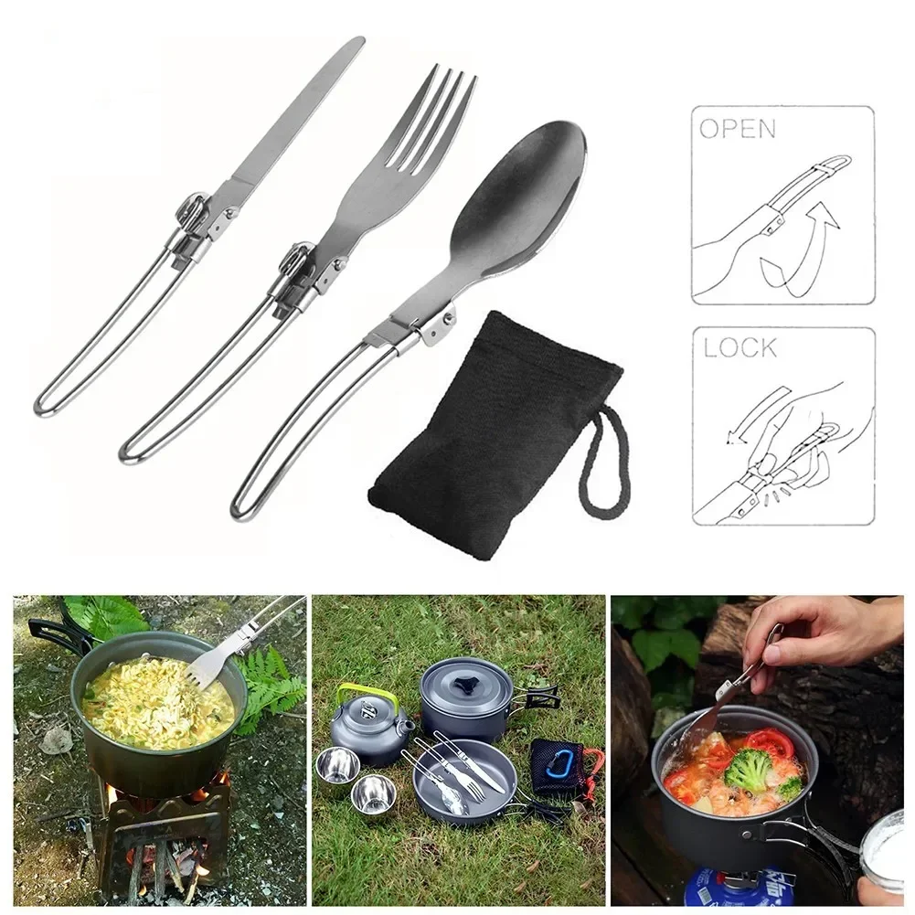 1 Zestaw Składane Sztućce Kemp – Camping Cooking Knife Set recenzja i cena