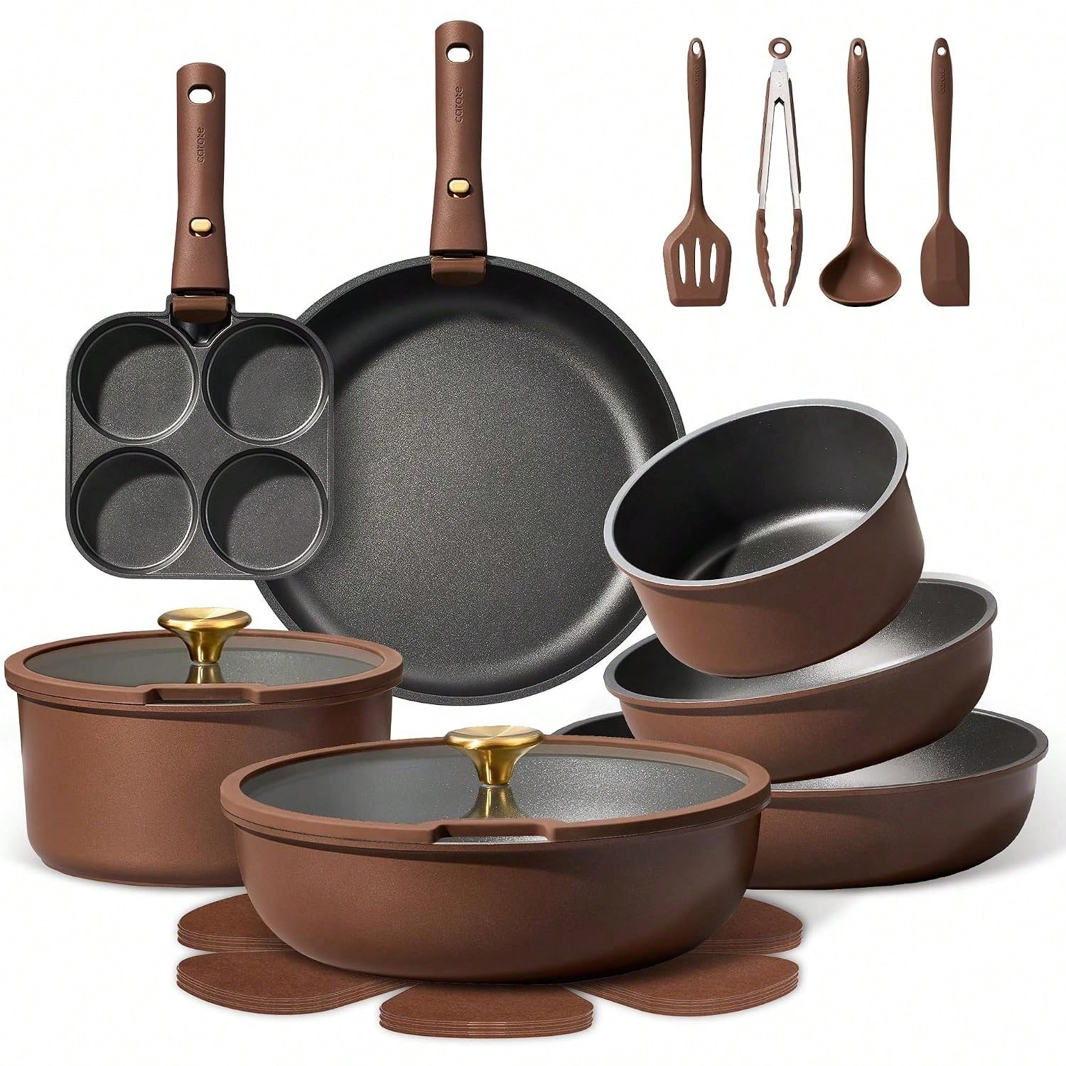 CAROTE Zestaw 25 szt. garnków  – Camping Cooking Set Detachable Handle recenzja i cena