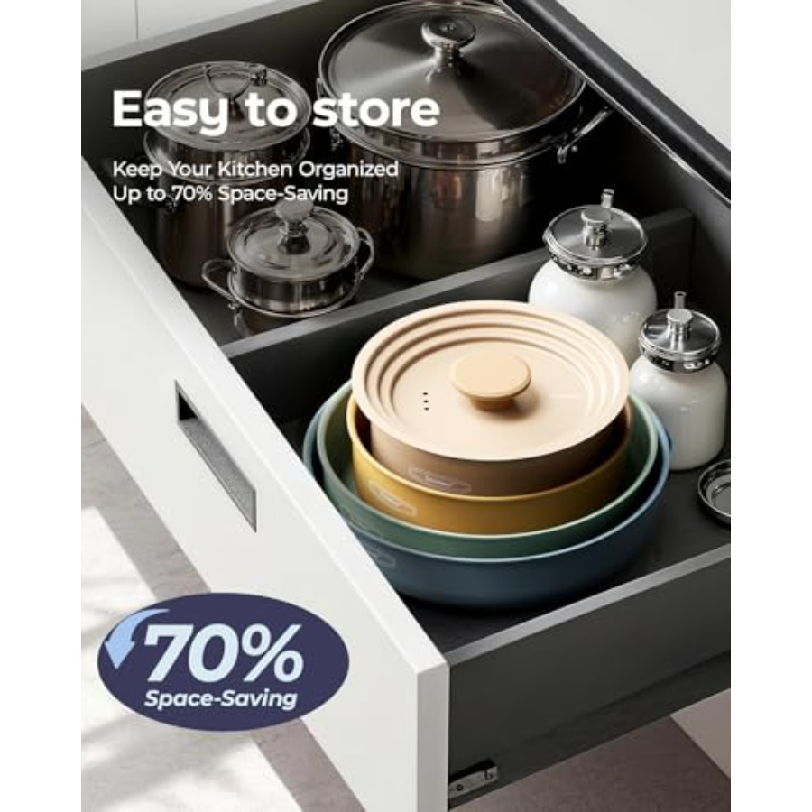 Ceramiczny zestaw naczyń kuche – Camping Cooking Set Detachable Handle recenzja i cena