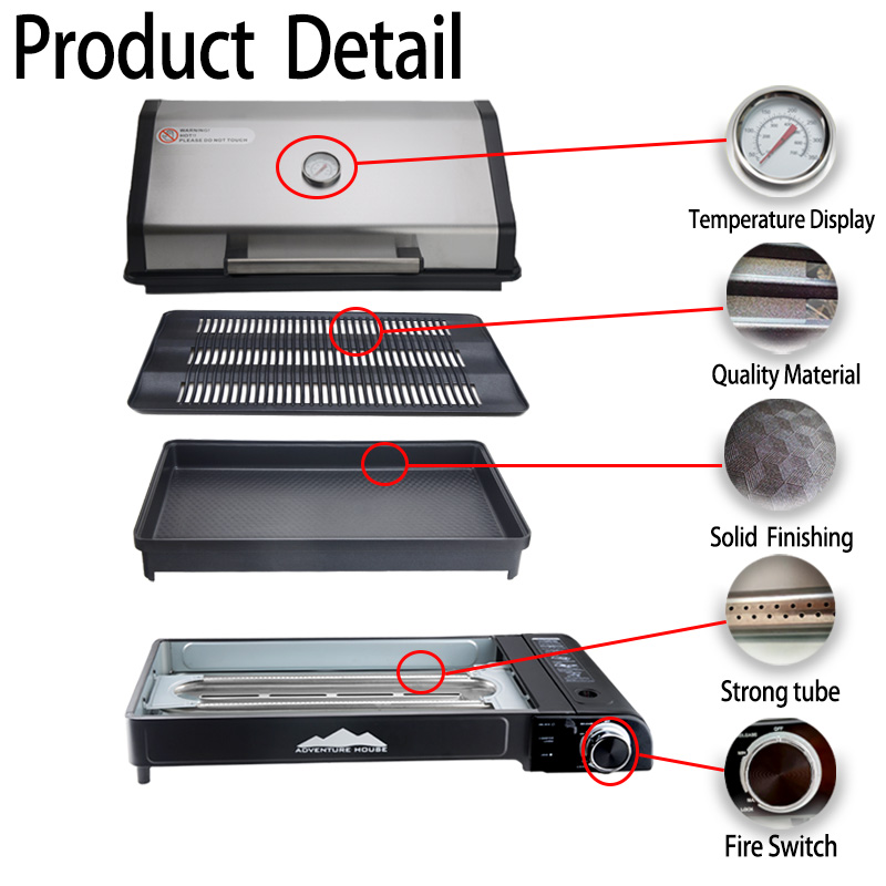 Przenośny grill gazowy ze stal – Camping Cooking Gas Stove Portable Tool recenzja i cena