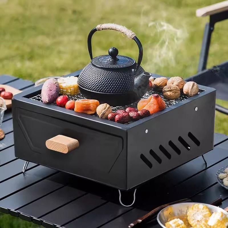 Przenośny grill węglowy na kem – Camping Cooking Grill recenzja i cena