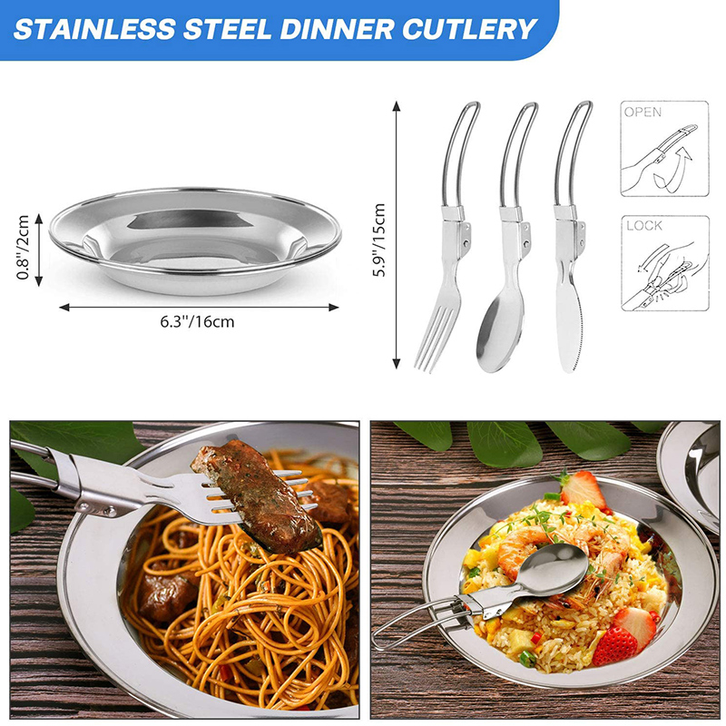 1 Zestaw Naczyń Kempingowych n – Camping Cooking Knife Set recenzja i cena